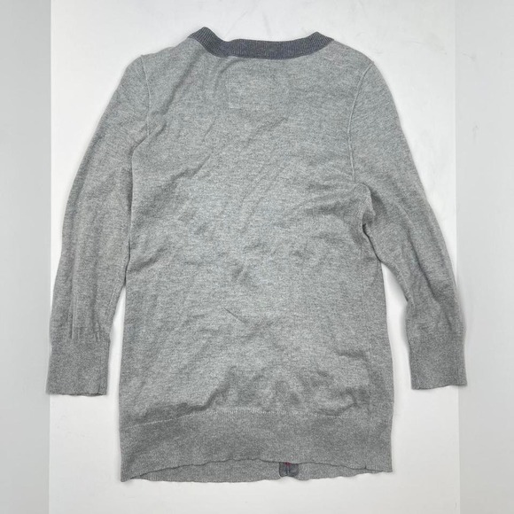 VTG Y2K Hollister Grey + Pink Sweater Cardigan Button Down Women's Size Large - Picture 5 of 7